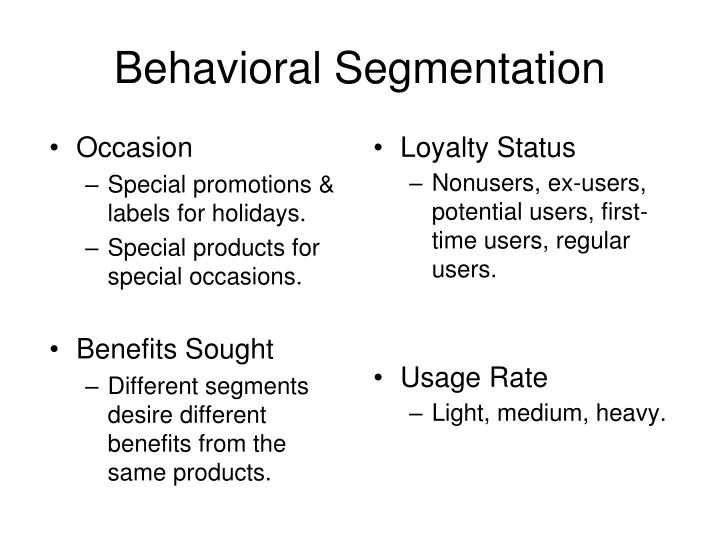 behavioral segmentation