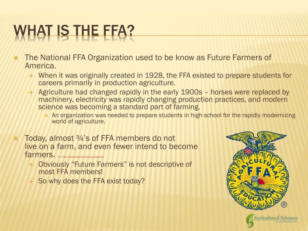 PPT The National FFA Organization PowerPoint Presentation, free