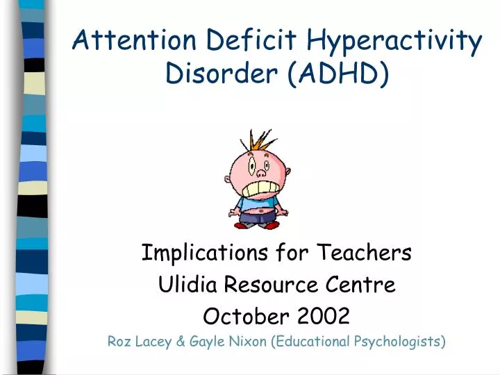 attention deficit hyperactivity disorder adhd n.