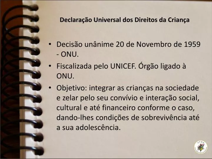 Declaração Universal Dos Direitos Da Criança Onu 20 11 1959