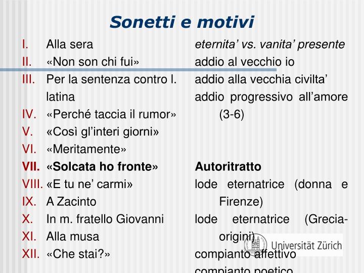 Che Stai Già Il Secol L'orma Ultima Lascia Parafrasi