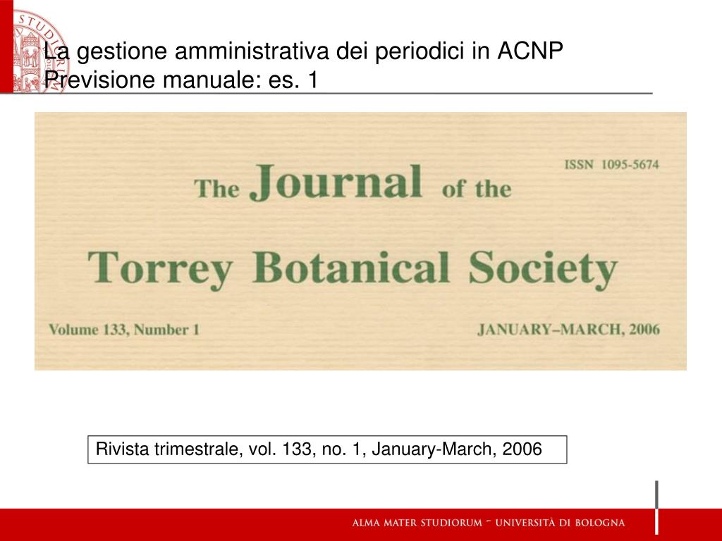 PPT - La gestione amministrativa dei periodici in ACNP Parte 1 PowerPoint  Presentation - ID:6244224