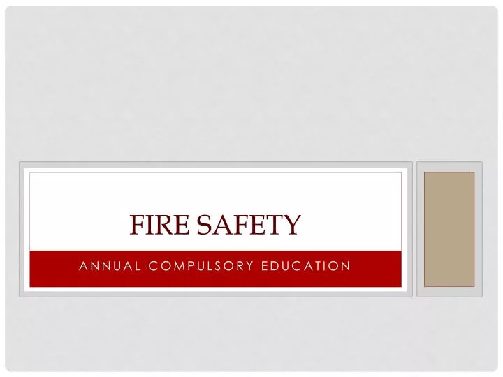 fire safety n.