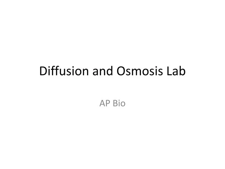 diffusion and osmosis lab n.