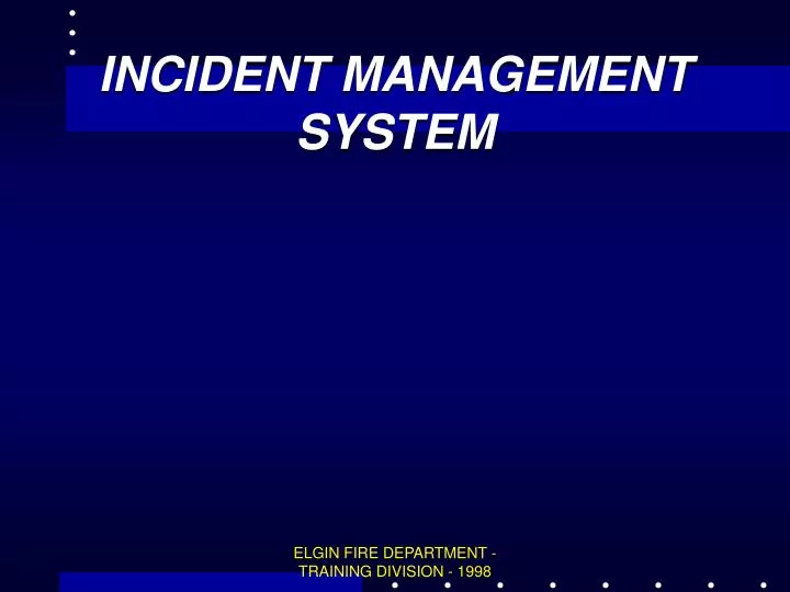 incident management system n.