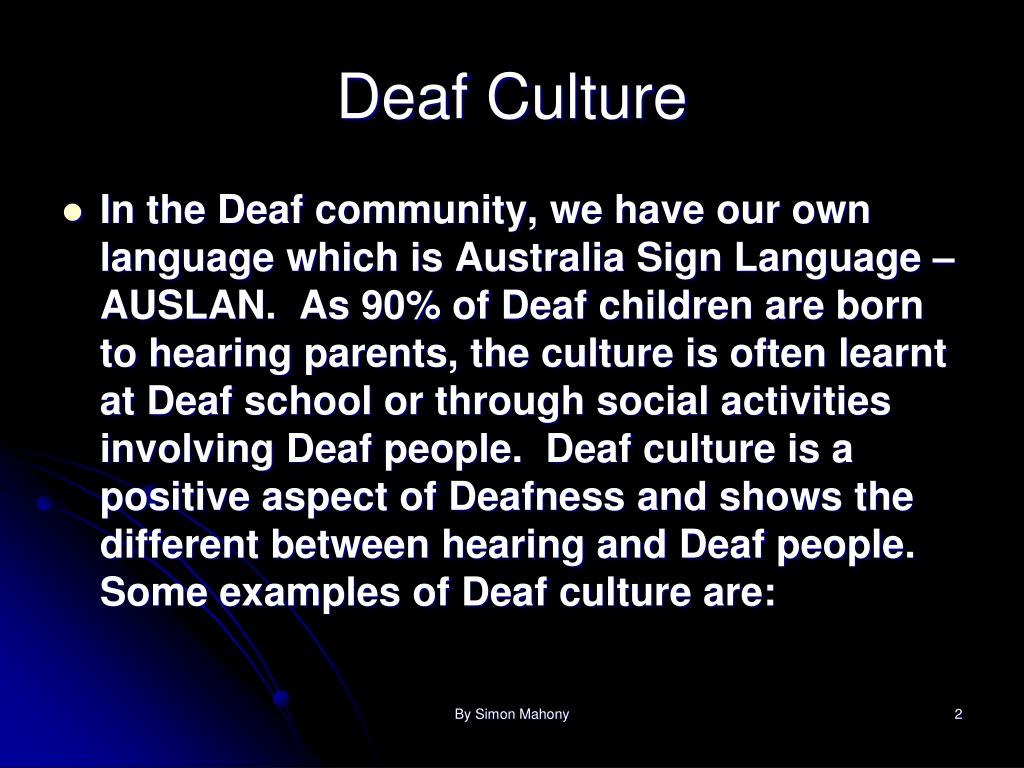deaf culture essay intro