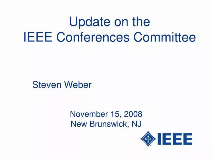 ieee conference presentation slides