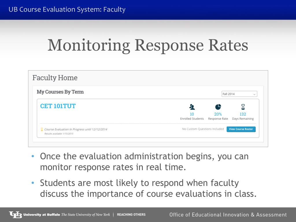 PPT Using the UB Course Evaluation System PowerPoint Presentation