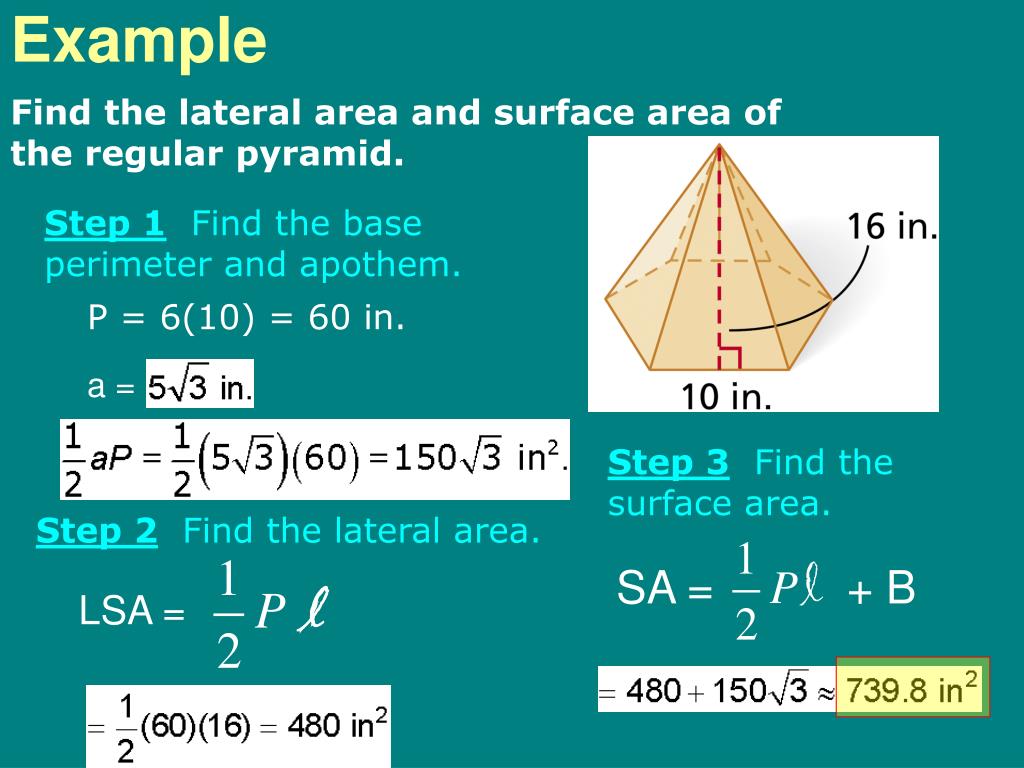 PPT Surface Area and Volume of Pyramids, Cones, and Spheres 105, 10