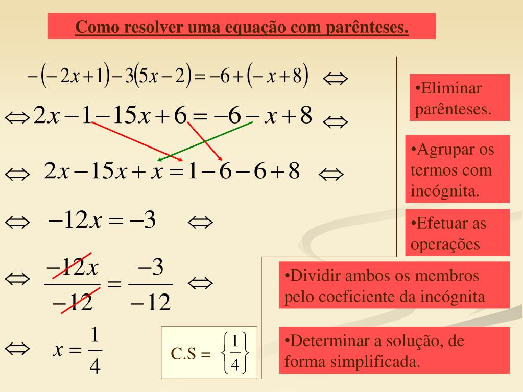 PPT - Resolução de equações PowerPoint Presentation, free download -  ID:6247155