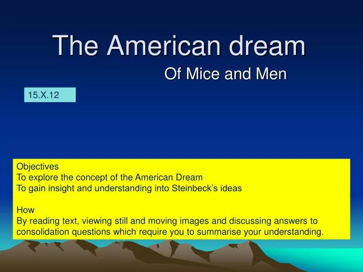 the american dream n.
