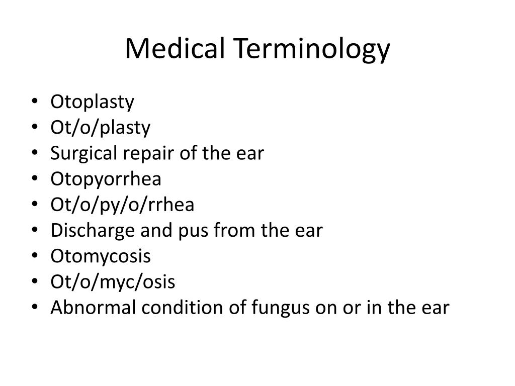 PPT - Medical Terminology PowerPoint Presentation, free download -  ID:6248416