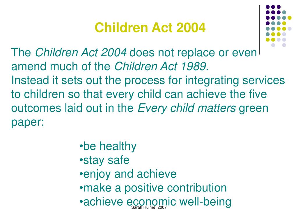the children act 2004