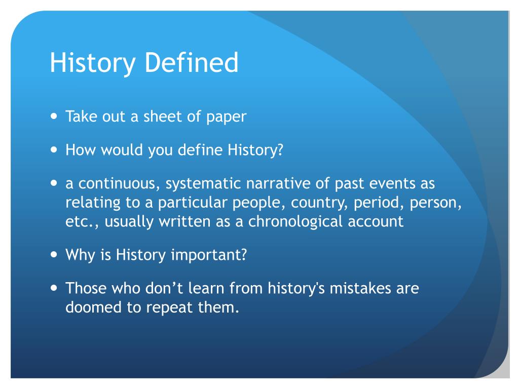 assigned definition history