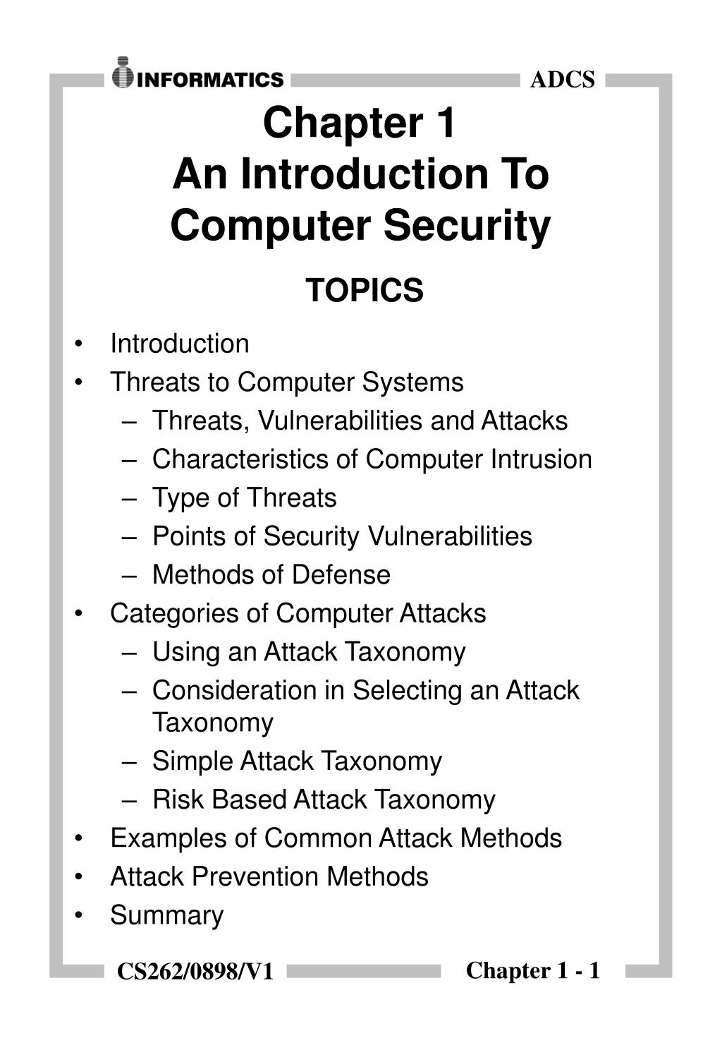 computer security topics for presentation