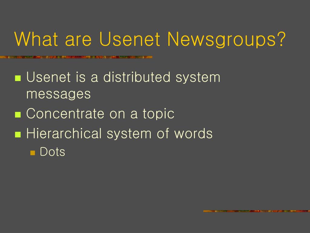 Ppt 13 장 Usenet Newsgroup Concept Powerpoint Presentation Free