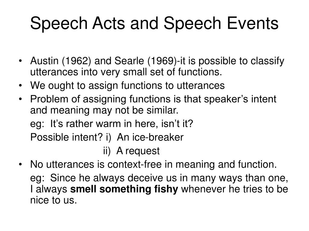 definition of speech event
