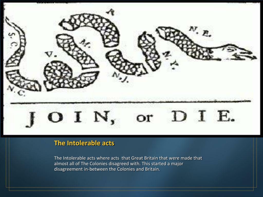 PPT - The Quartering Act/ Intolerable Acts PowerPoint Presentation
