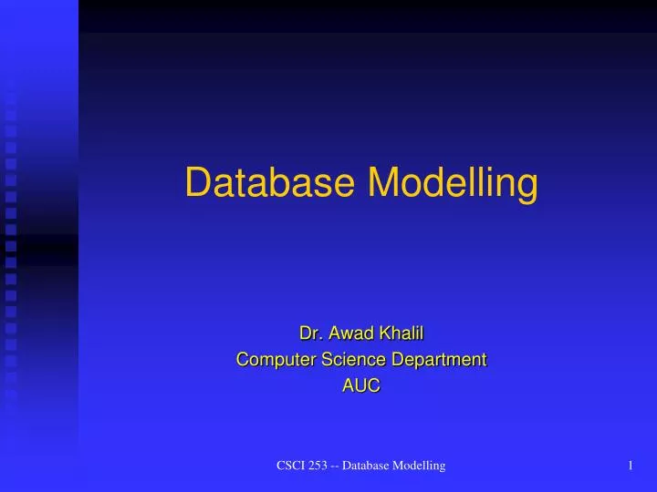PPT - Database Modelling PowerPoint Presentation, free download - ID ...