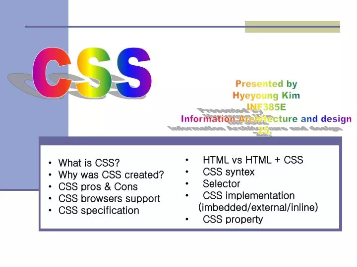 presentation html css