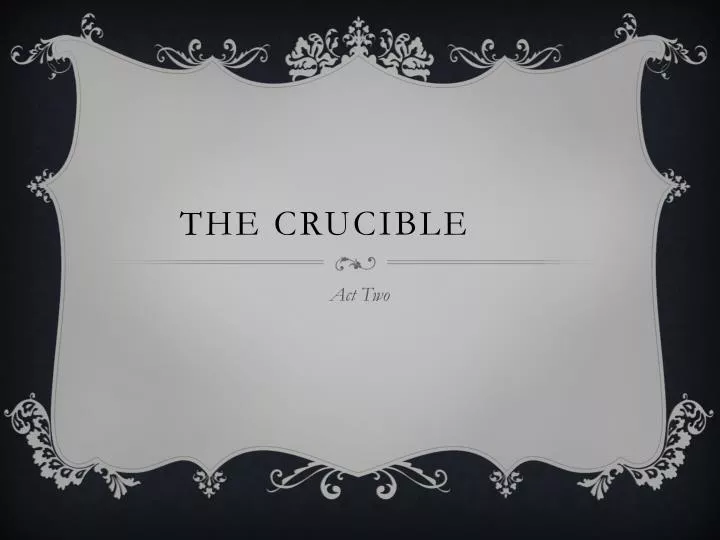 the crucible n.