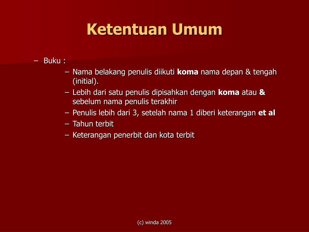PPT - Cara merujuk informasi dan menulis daftar pustaka PPT - Cara merujuk informasi dan menulis daftar pustaka