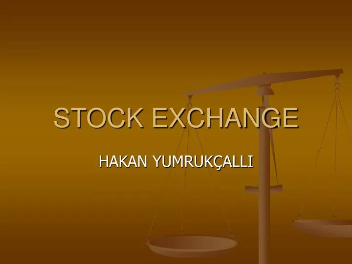 stock exchange n.