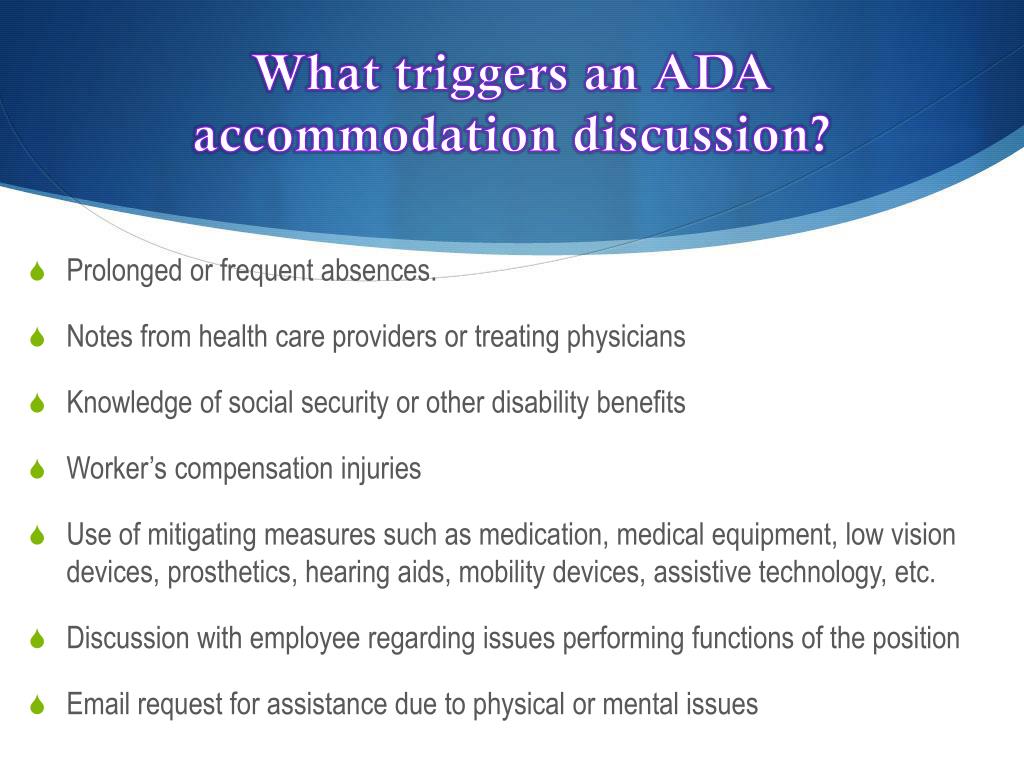ada accommodations for anxiety