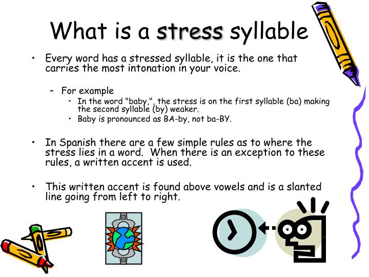 homework stressed syllable