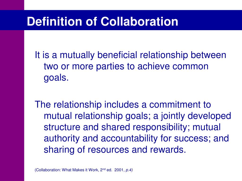 Collaboration Meaning