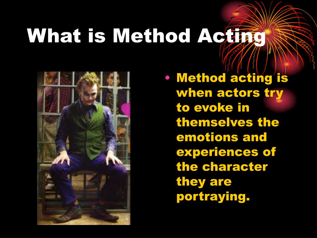 essay about method acting