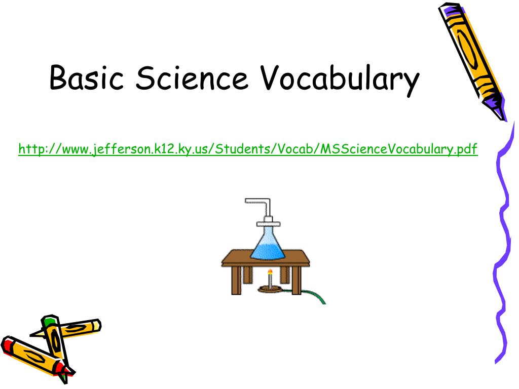 Essential Science Vocabulary