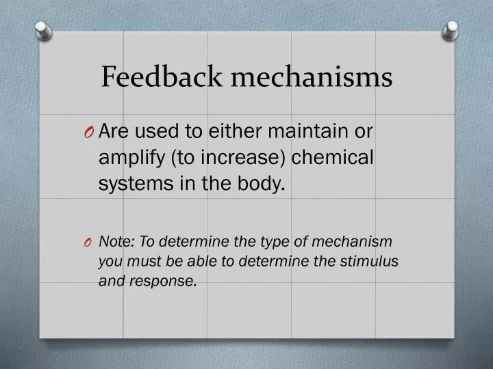 PPT - Feedback Mechanisms PowerPoint Presentation, Free Download - ID ...