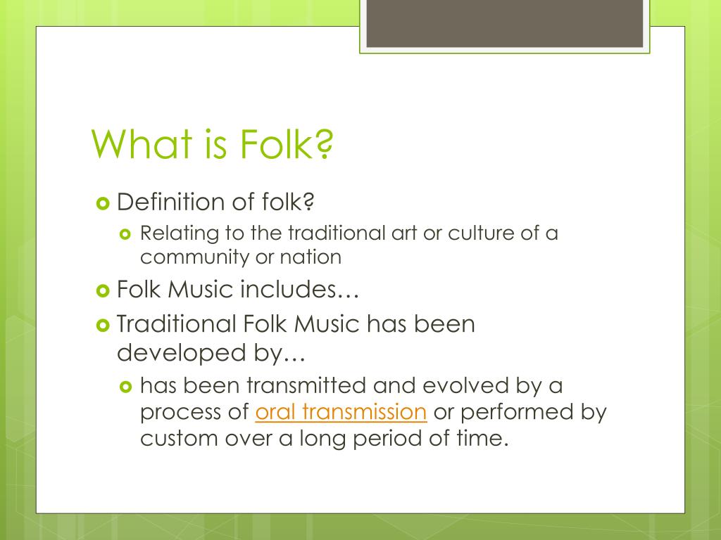 research topics on folk music