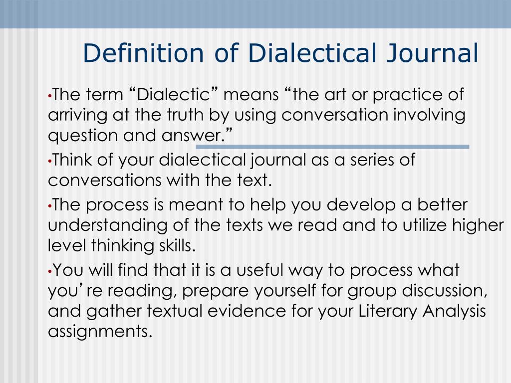 dialectic examples dialectic examples