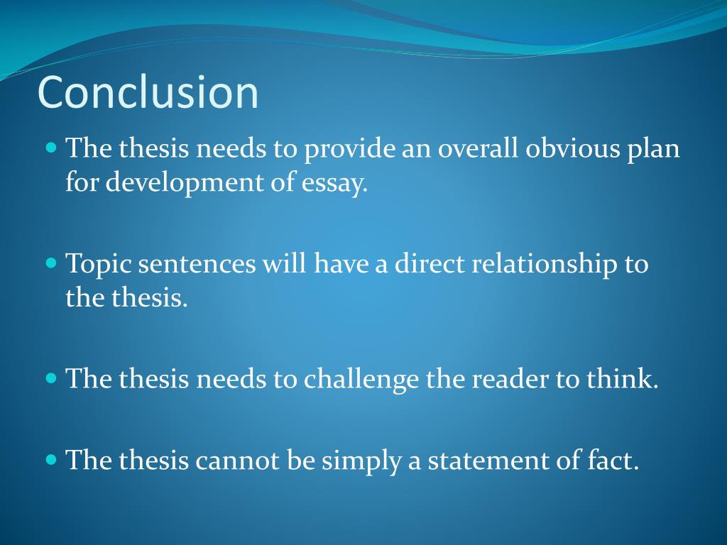 difference between a thesis and conclusion
