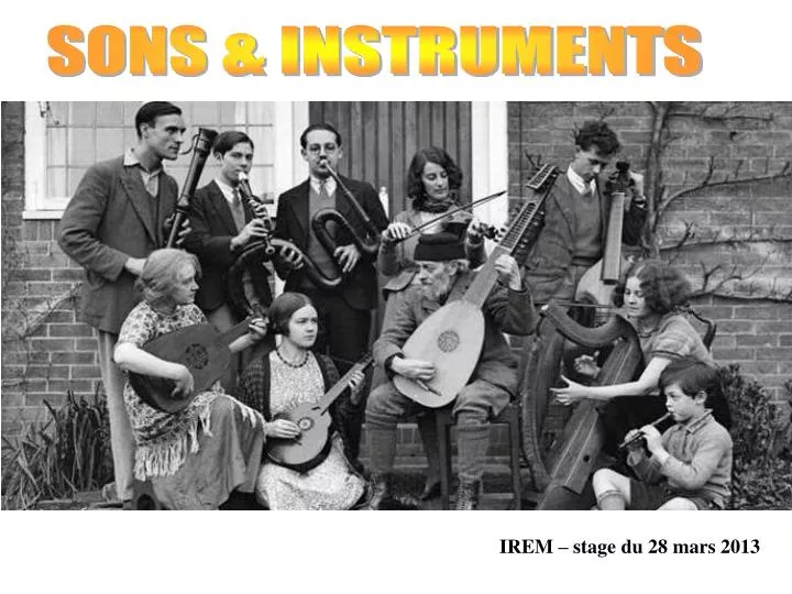 PPT - SONS & INSTRUMENTS PowerPoint Presentation, free download - ID ...