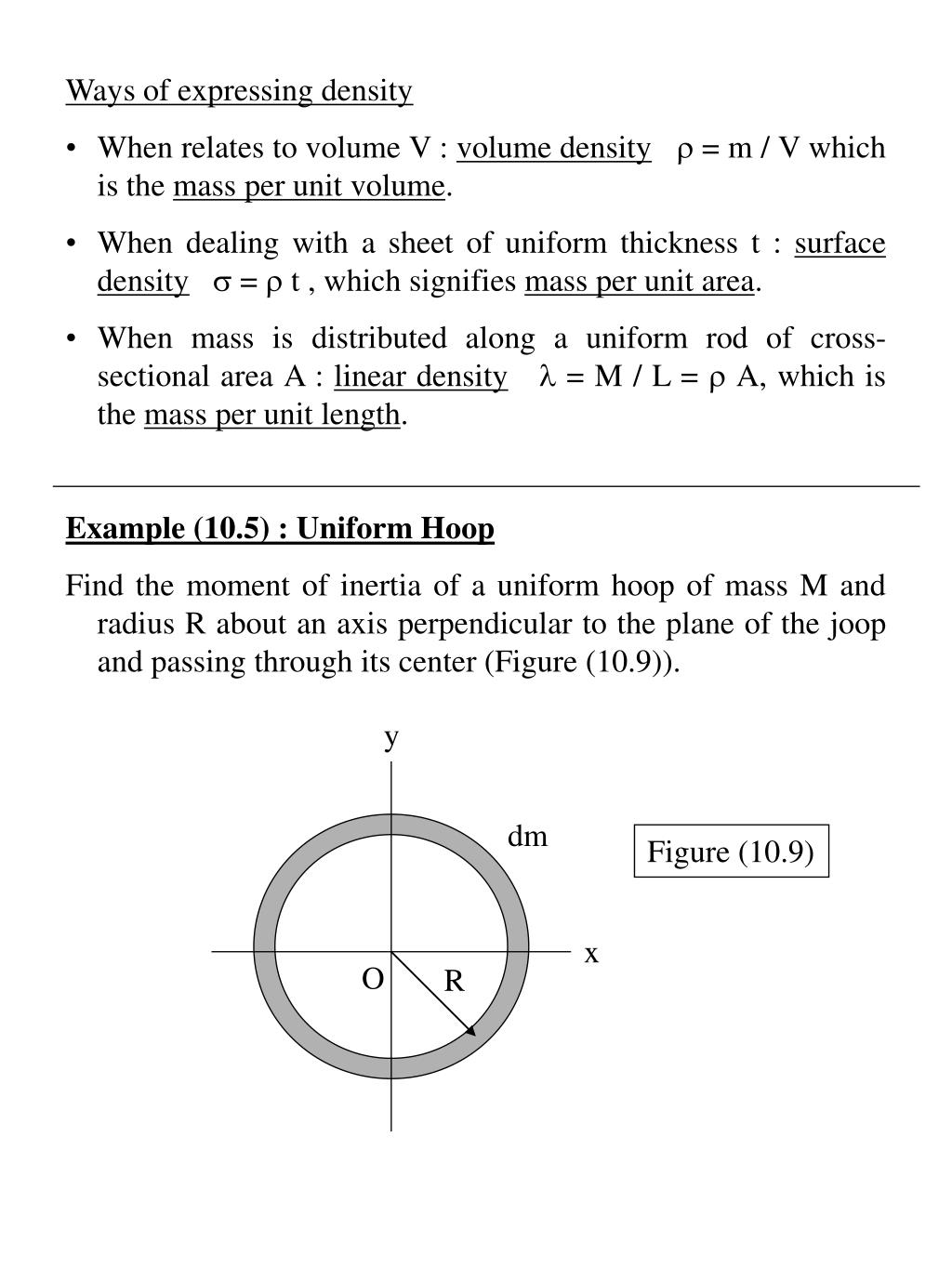 Ppt chapter 10 rotation of a rigid object about a fixed axis