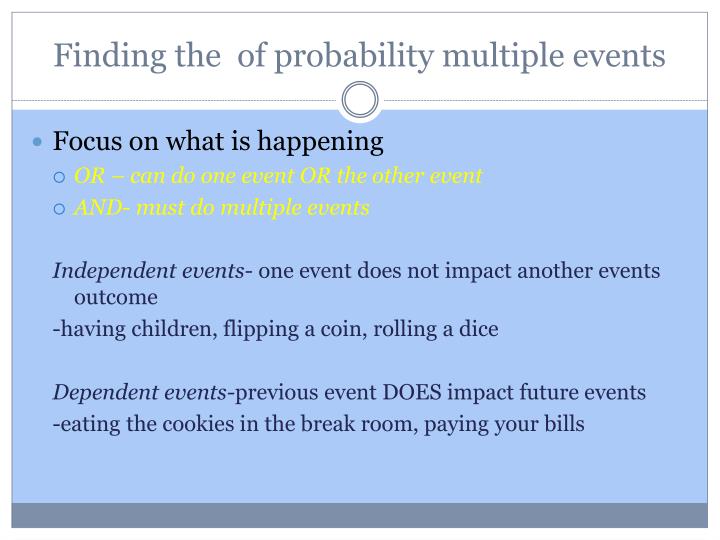 Probability Multiple Events Worksheet