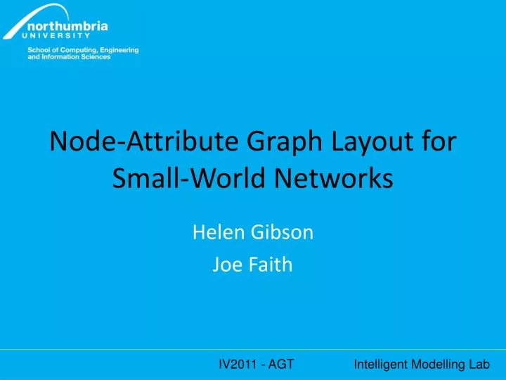 node attribute graph layout for small world networks n.
