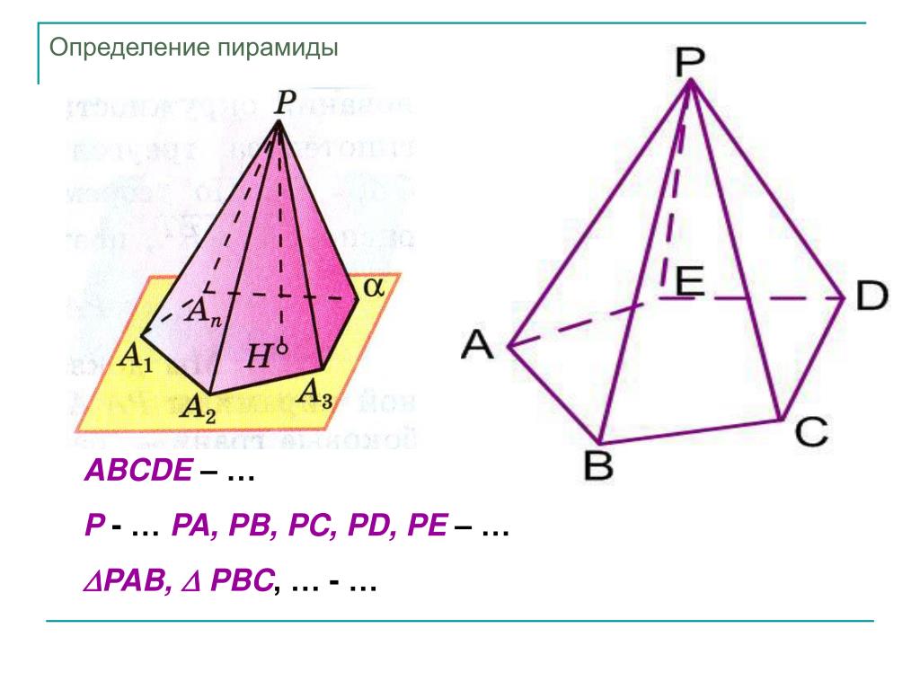 Пирамида определение. Решение задач по теме пирамида. Задачи по теме тетраэдр. Пирамида ABCDE. Как найти сечение пирамиды