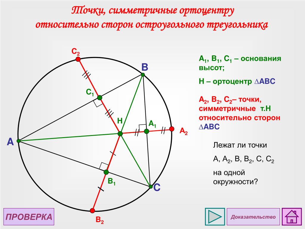 Как построить окружность в остроугольном треугольнике. Ортоцентр. Октоцентр треугольник. Ортоцентр и центр описанной окружности. Ортоцентр остроугольного треугольника.