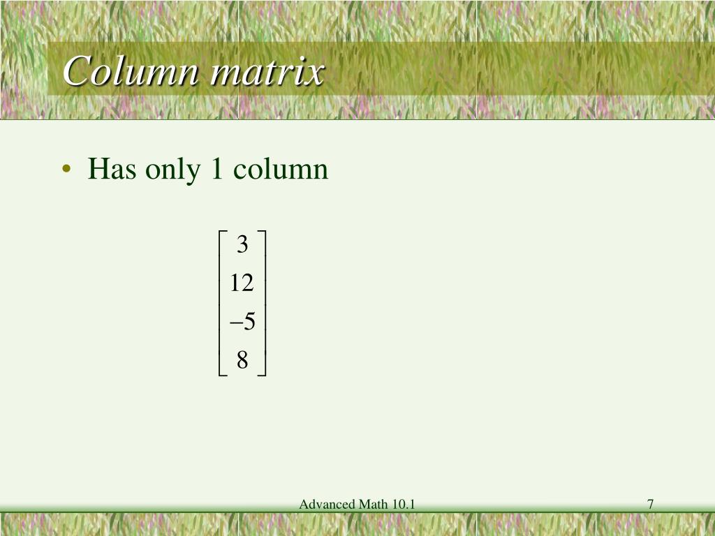 PPT - Matrices and Determinants PowerPoint Presentation, free download ...