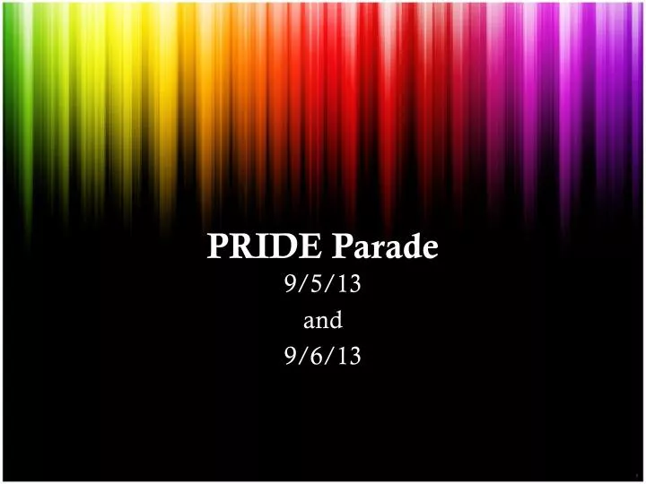 pride parade n.
