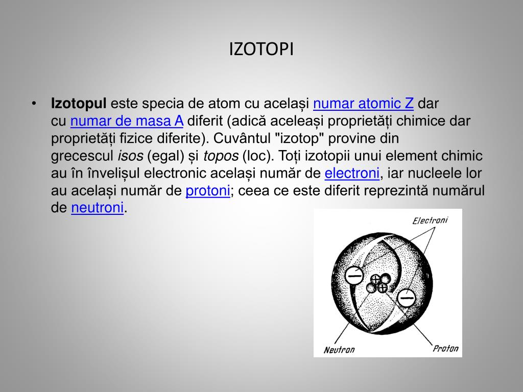 PPT  IZOTOPII SI UTILIZARILE LOR PRACTICE PowerPoint Presentation