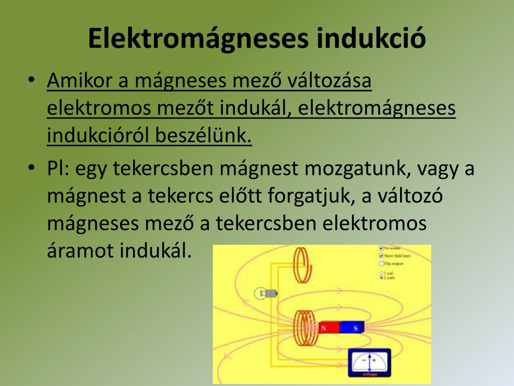 PPT - Elektromágneses indukció, váltakozó áram PowerPoint Presentation -  ID:6276261