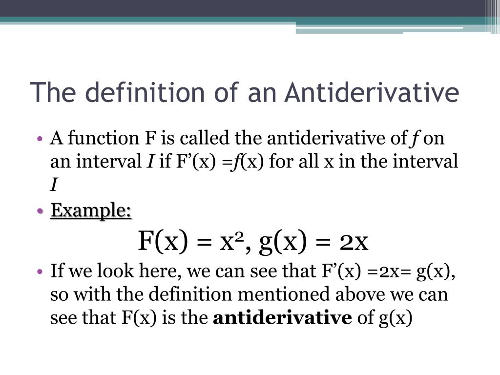 PPT - The Antiderivative PowerPoint Presentation, free download - ID ...