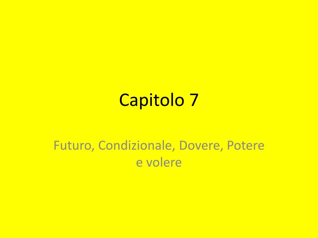 PPT - Capitolo 7 PowerPoint Presentation, free download - ID:6277527