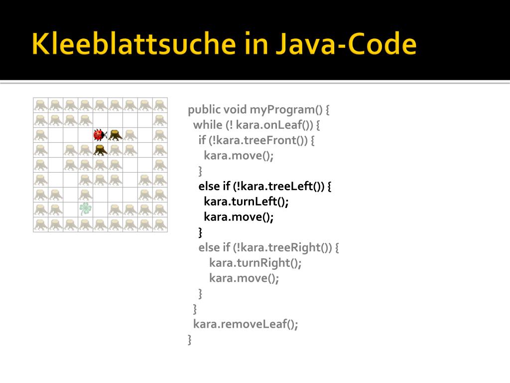 PPT - JavaKara programmieren: Verzweigungen PowerPoint Presentation ...