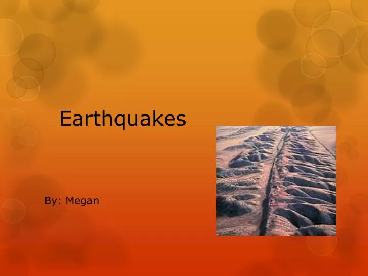 powerpoint presentation on earthquakes